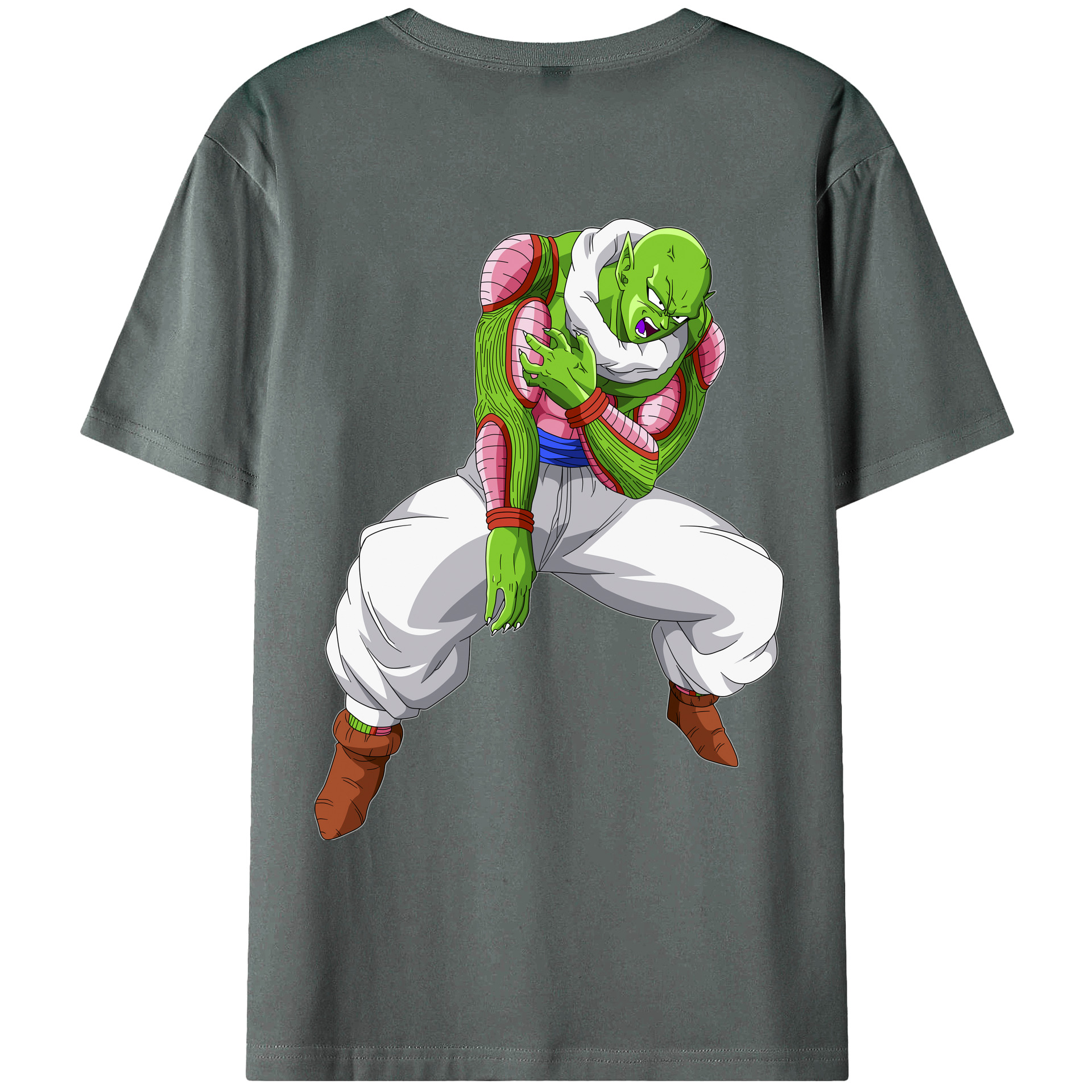 （画像用） ドラゴンボール ピッコロ DRAGON BALL Piccolo 綿100％ メンズ半袖Tシャツ（バックプリント） 通気性